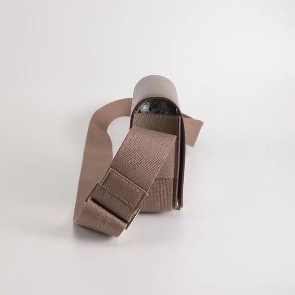 Your New Go to Mini...Genuine Leather mini bag with canvas Cross body strap. - Picture 16 of 17